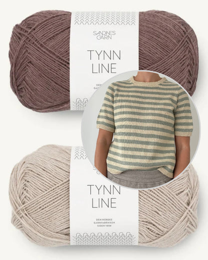 Coco Amour Knitwear Seaside Tee light mit Tynn Line von Sandnes Garn 6