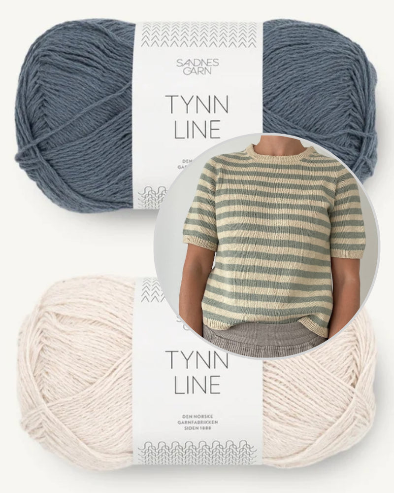 Coco Amour Knitwear Seaside Tee light mit Tynn Line von Sandnes Garn 5