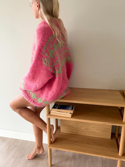 Secondknit Juli Sweater mit Ballerina Chunky Mohair von Sandnes Garn 4