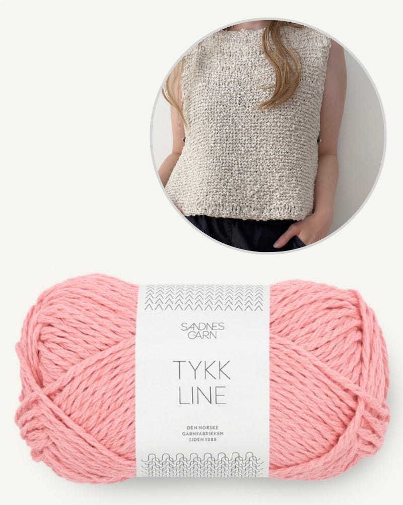 Sephia Top von Aegyoknit mit Tykk Line von Sandnes Garn 12