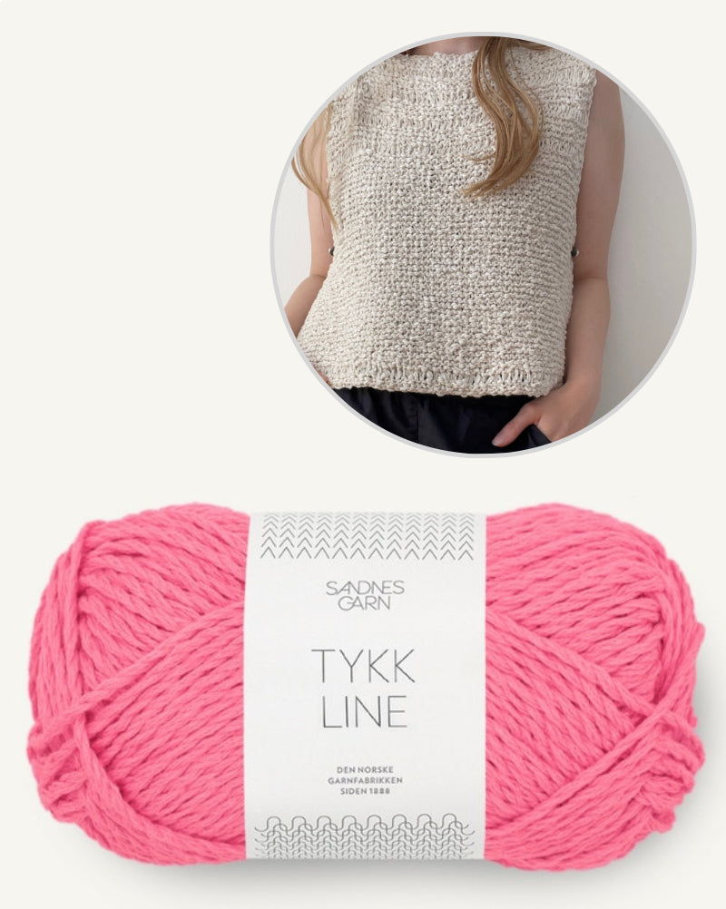 Sephia Top von Aegyoknit mit Tykk Line von Sandnes Garn 11