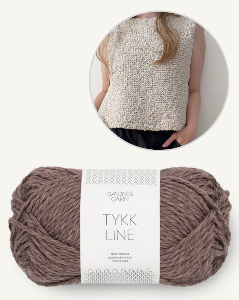 Sephia Top von Aegyoknit mit Tykk Line von Sandnes Garn 10