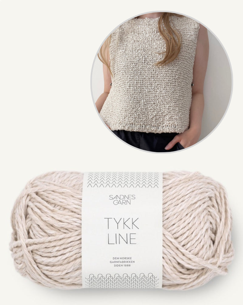 Sephia Top von Aegyoknit mit Tykk Line von Sandnes Garn 7