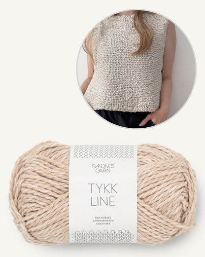 Sephia Top von Aegyoknit mit Tykk Line von Sandnes Garn 9