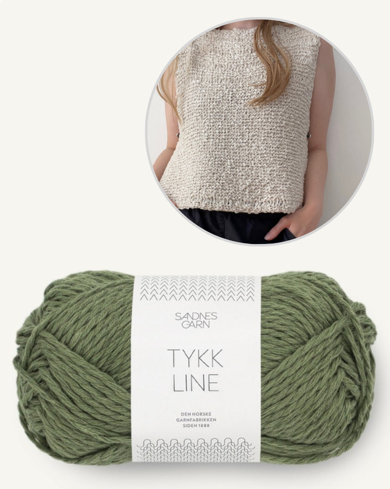 Sephia Top von Aegyoknit mit Tykk Line von Sandnes Garn 14