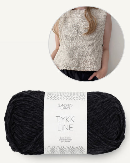 Sephia Top von Aegyoknit mit Tykk Line von Sandnes Garn 8