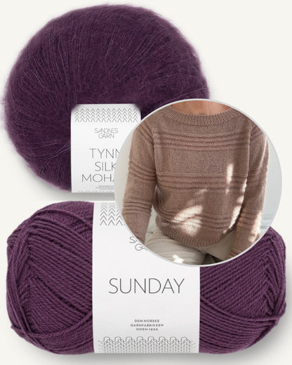 Sheerline Blouse von cozyknits mit Sunday und Tynn Silk Mohair von Sandnes Garn 7