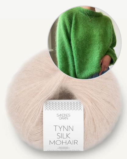 Shine Sweater von novemberknits mit Tynn Silk Mohair von Sandnes Garn 9