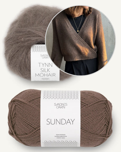 Paula-m Sofie Sweater mit Sunday und Tynn Silk von Sandnes Garn 11