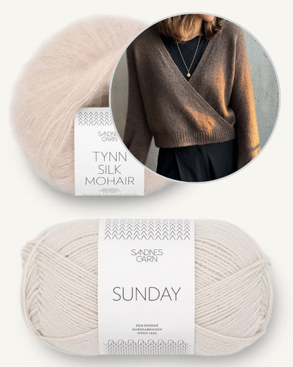 Paula-m Sofie Sweater mit Sunday und Tynn Silk von Sandnes Garn 12