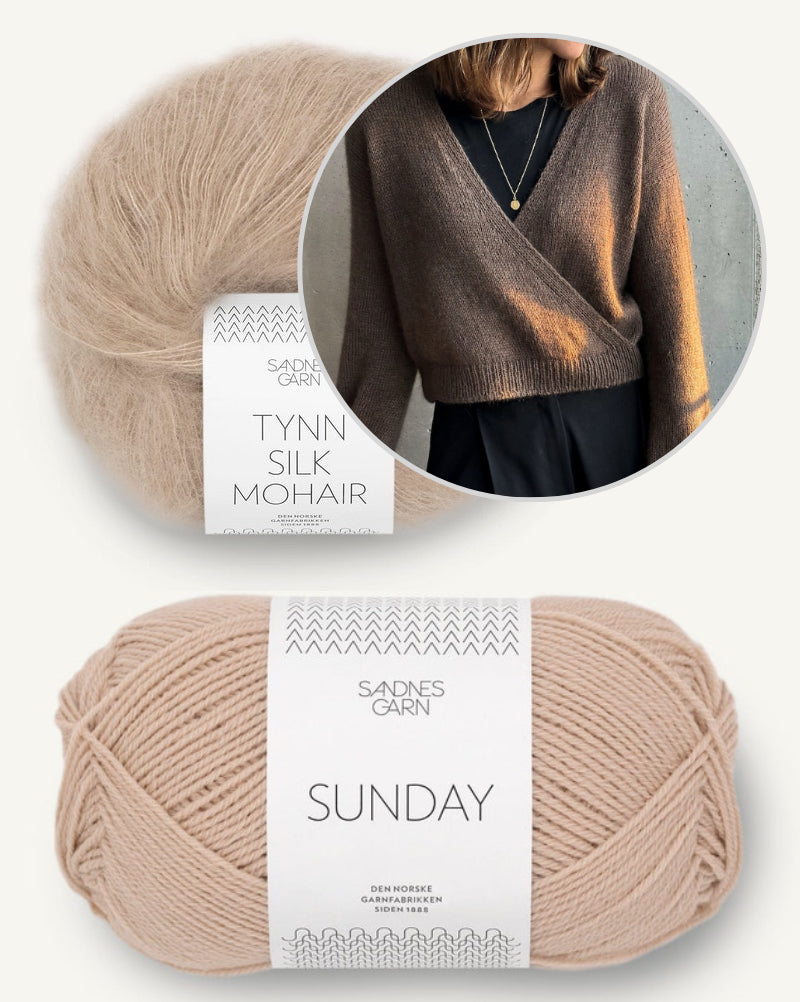 Paula-m Sofie Sweater mit Sunday und Tynn Silk von Sandnes Garn 14