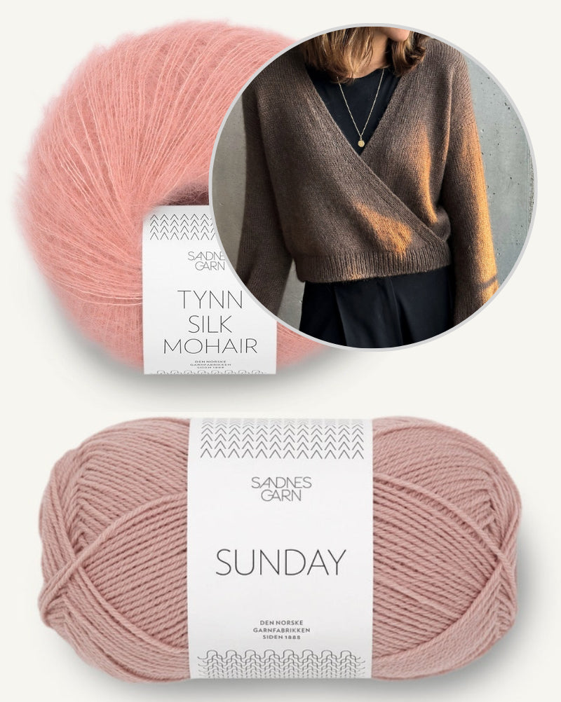 Paula-m Sofie Sweater mit Sunday und Tynn Silk von Sandnes Garn 16