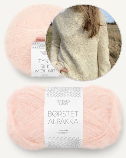 Sola Sweater von LeKnit mit Borstet Alpakka und Tynn Silk Mohair von Sandnes Garn 12