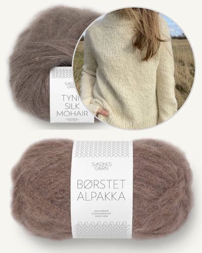 Sola Sweater von LeKnit mit Borstet Alpakka und Tynn Silk Mohair von Sandnes Garn 13