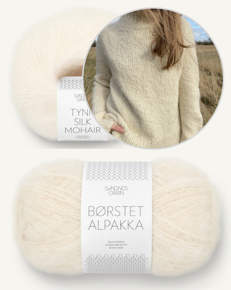 Sola Sweater von LeKnit mit Borstet Alpakka und Tynn Silk Mohair von Sandnes Garn 8