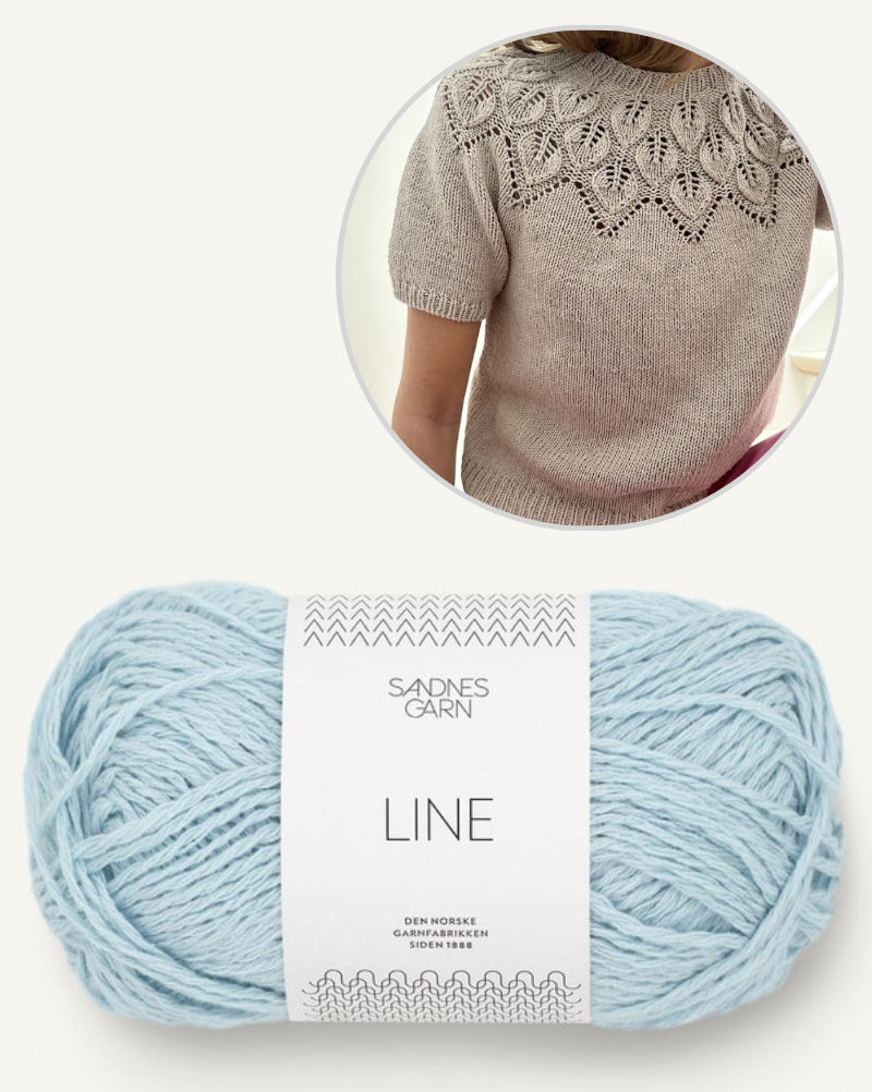 LeKnit Sommer Ella Shirt mit Line von Sandnes Garn 8