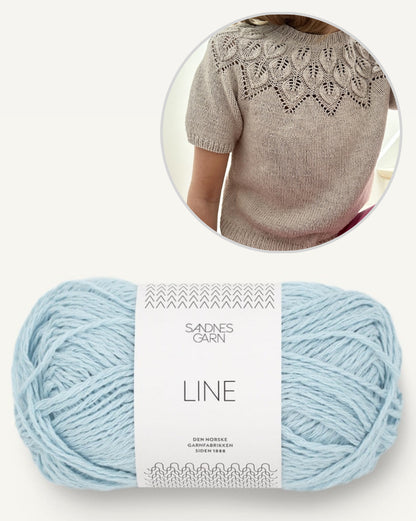 LeKnit Sommer Ella Shirt mit Line von Sandnes Garn 8