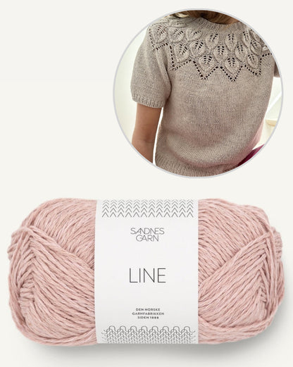 LeKnit Sommer Ella Shirt mit Line von Sandnes Garn 6