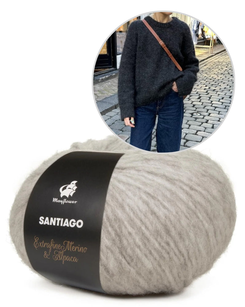 Sonja Sweater von PetiteKnit mit Santiago von Mayflower Denmark 11