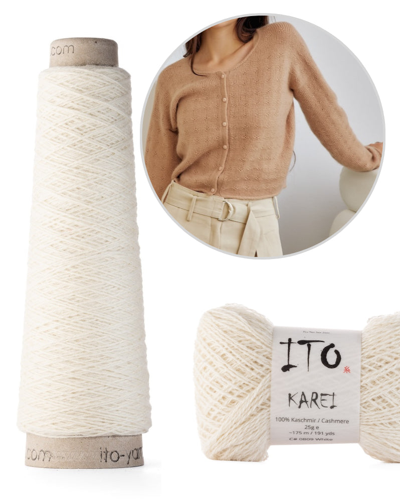 Lou Cardigan mit Karei und Kosho von ITO Yarn 7