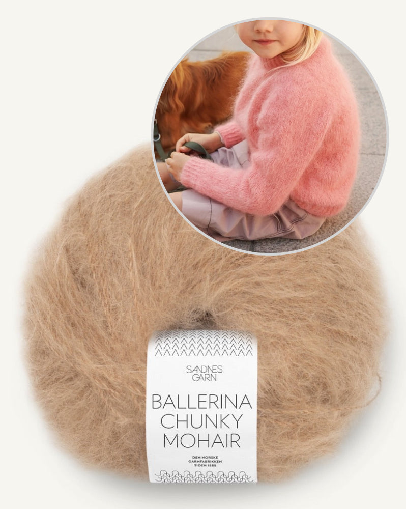 Spencer Sweater Junior aus der Kollektion 2408 Mykt til Barn von Sandnes mit Ballerina Chunky Mohair 8