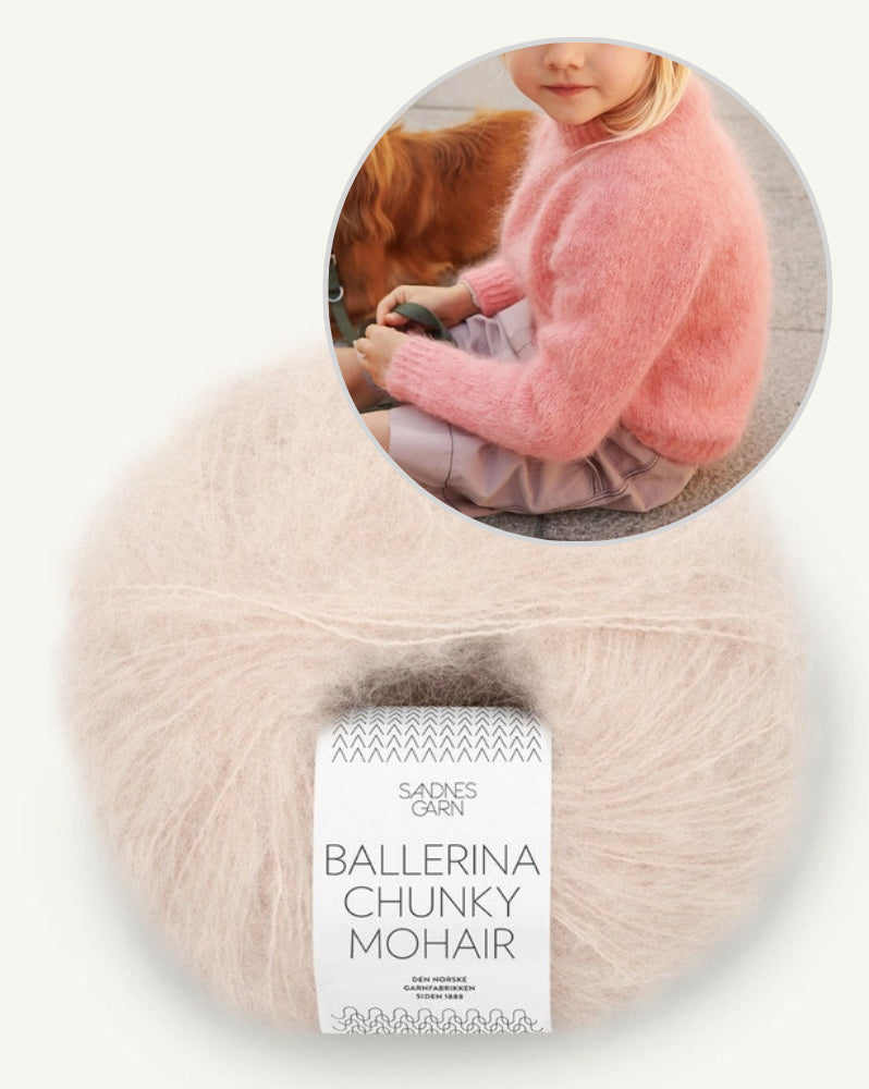 Spencer Sweater Junior aus der Kollektion 2408 Mykt til Barn von Sandnes mit Ballerina Chunky Mohair 6