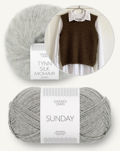 PetiteKnit Stockholm Pullunder mit Sunday und Tynn Silk Mohair von Sandnes Garn 6