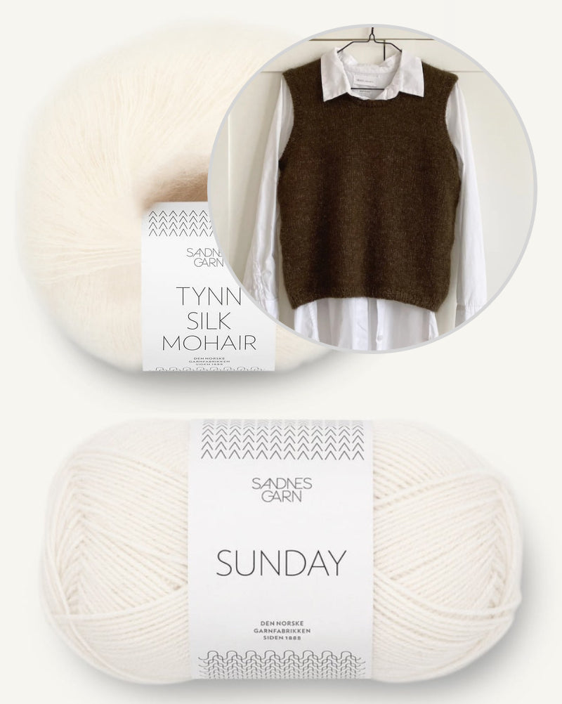 PetiteKnit Stockholm Pullunder mit Sunday und Tynn Silk Mohair von Sandnes Garn 9