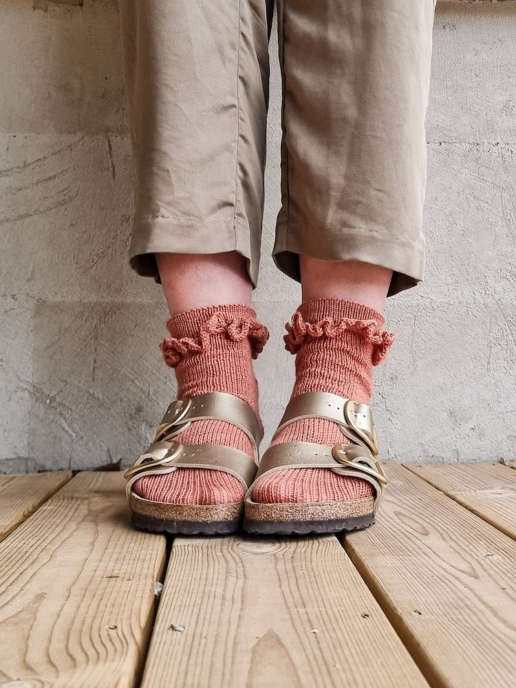 Summer Girl Socks von Sari Nordlund mit Merino Yak von Regia Premium 6