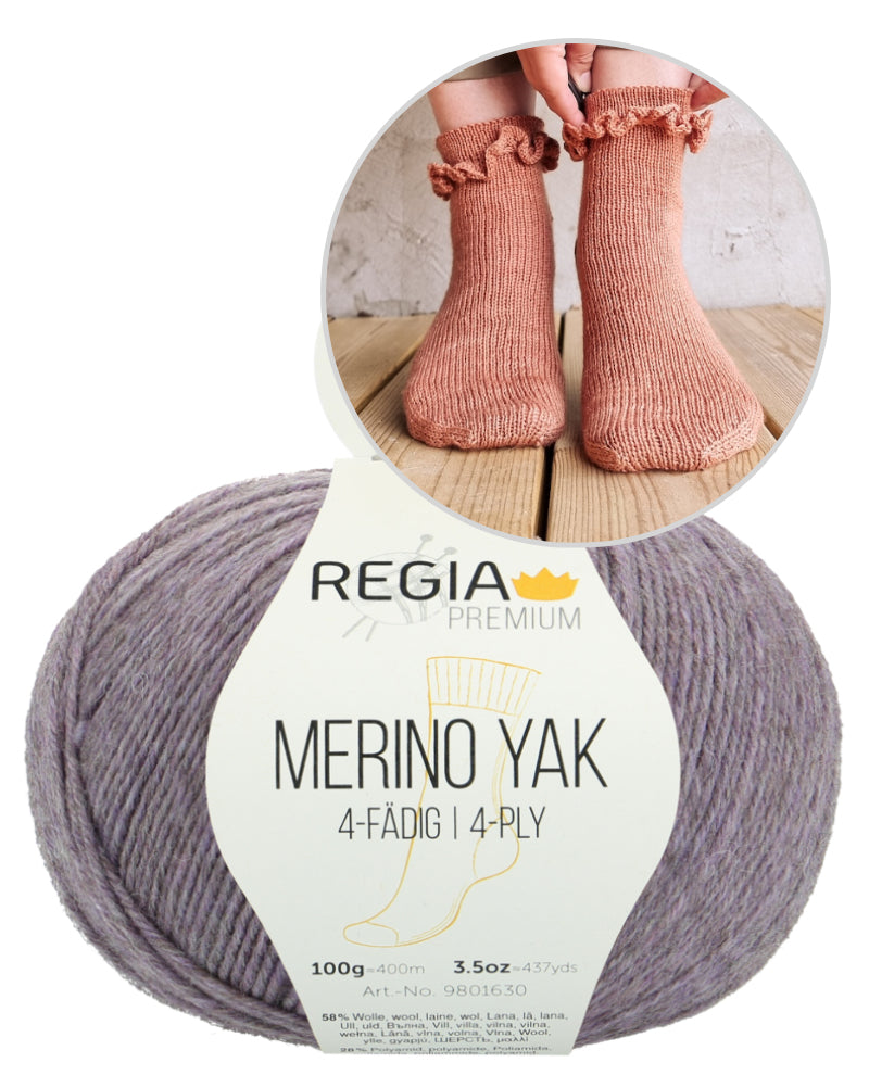 Summer Girl Socks von Sari Nordlund mit Merino Yak von Regia Premium 10