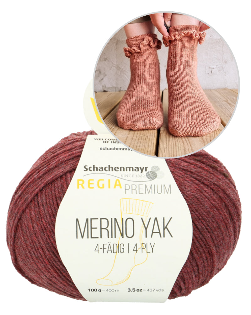 Summer Girl Socks von Sari Nordlund mit Merino Yak von Regia Premium 8