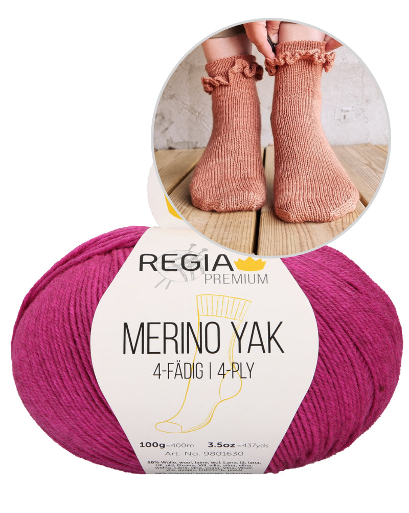 Summer Girl Socks von Sari Nordlund mit Merino Yak von Regia Premium 12