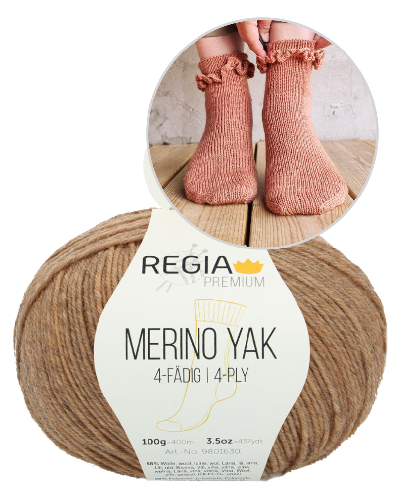 Summer Girl Socks von Sari Nordlund mit Merino Yak von Regia Premium 9