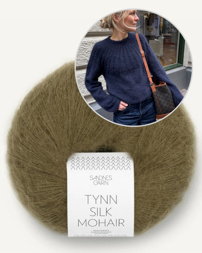 Petiteknit Sunday Sweater Mohair Edition mit Tynn Silk Mohair von Sandnes Garn 11