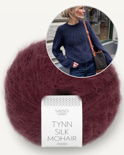 Petiteknit Sunday Sweater Mohair Edition mit Tynn Silk Mohair von Sandnes Garn 7