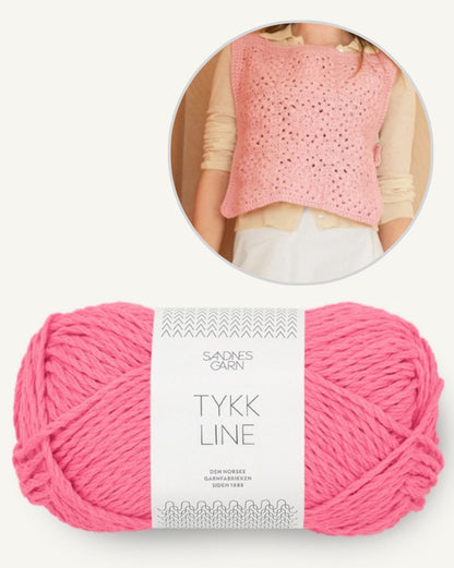 Slipover ensoleillé | Haut au crochet de Tykk Line 