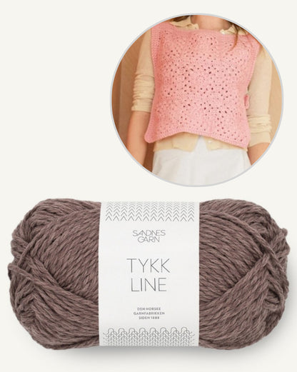 Slipover ensoleillé | Haut au crochet de Tykk Line 