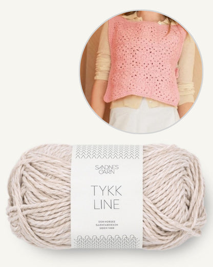 Slipover ensoleillé | Haut au crochet de Tykk Line 