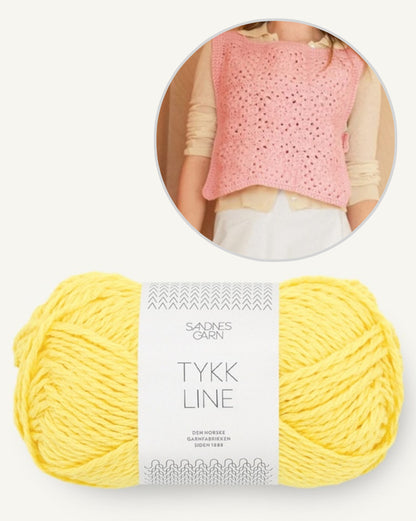 Slipover ensoleillé | Haut au crochet de Tykk Line 