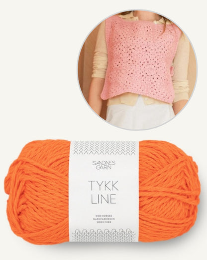 Slipover ensoleillé | Haut au crochet de Tykk Line 