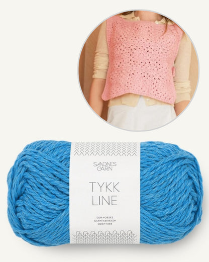 Slipover ensoleillé | Haut au crochet de Tykk Line 