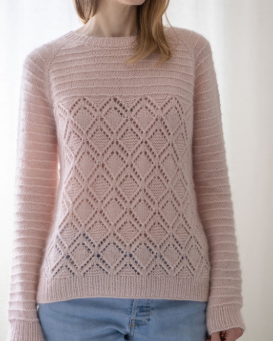 Suvi Knits Cloudy Day Raglan Sweater mit Sunday und Tynn Silk Mohair von Sandnes Garn 1