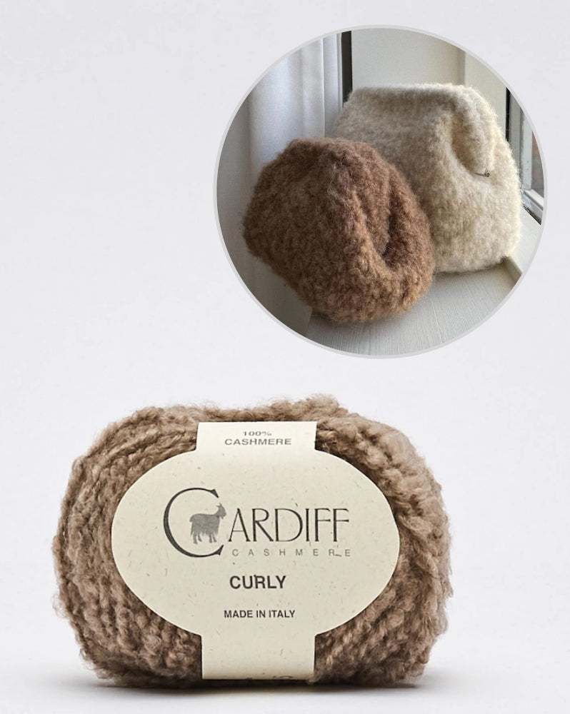 PetiteKnit Teddy Clutch mit Curly von Cardiff Cashmere 8