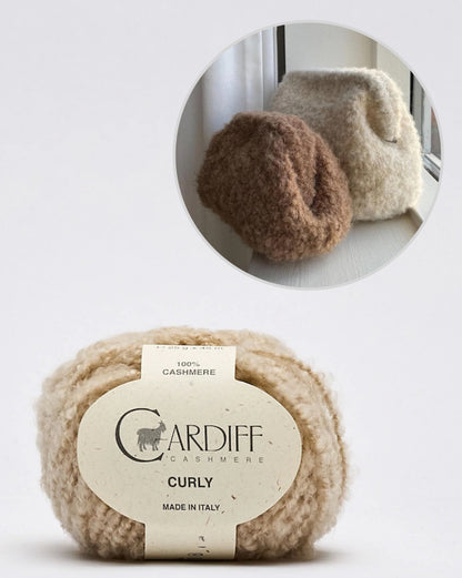 PetiteKnit Teddy Clutch mit Curly von Cardiff Cashmere 10