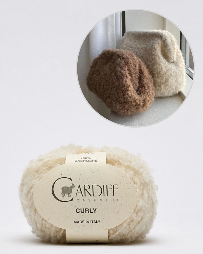 PetiteKnit Teddy Clutch mit Curly von Cardiff Cashmere 9