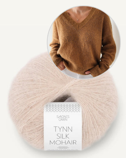 Tenane Sweater von Caidree mit Tynn Silk Mohair von Sandnes Garn 7