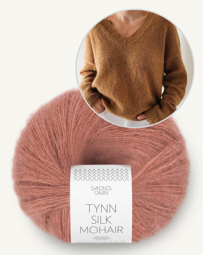 Tenane Sweater von Caidree mit Tynn Silk Mohair von Sandnes Garn 9