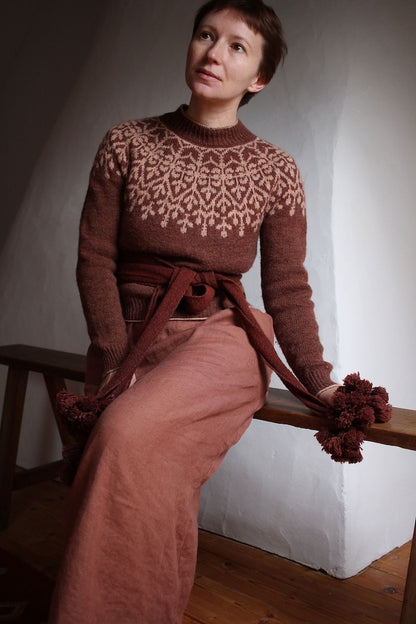 Teti Lutsak Candelariella Pullover mit Shimo von ITO Yarn 3