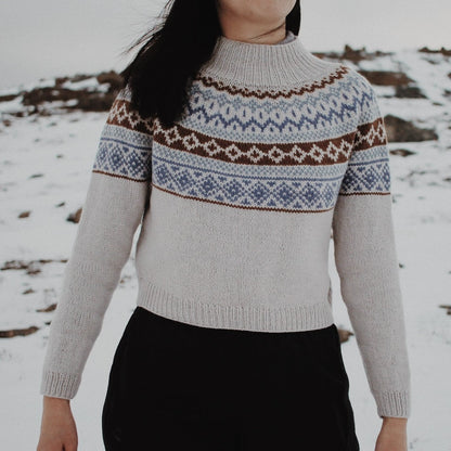 the petite knitter Floe Jumper aus Tibetan von Pascuali 2