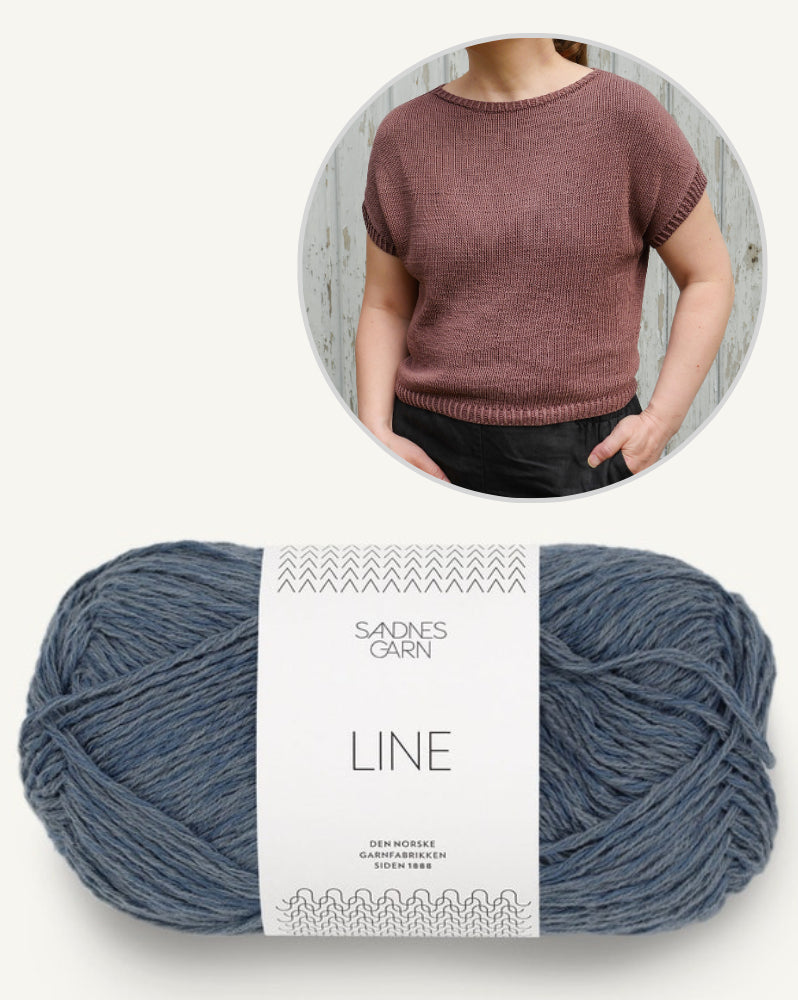 Tinna Tee von Nupu Nupu mit Line von Sandnes Garn 10